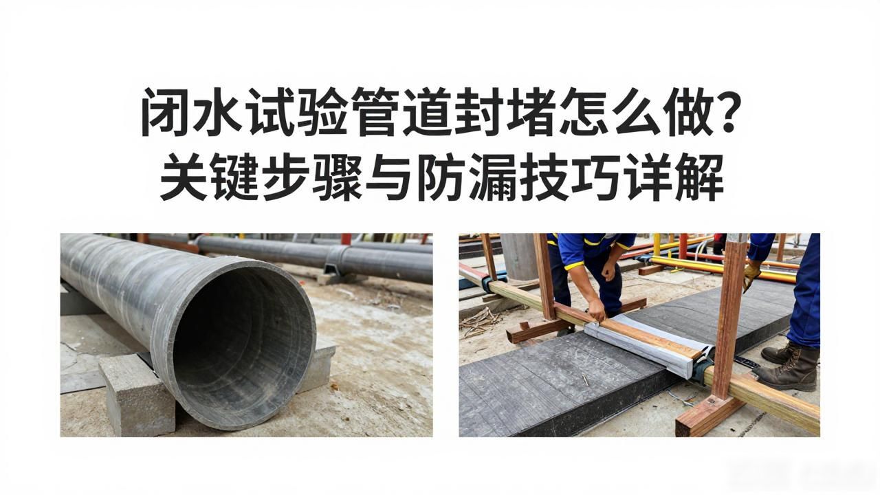 管道闭水试验的步骤方法_闭水试验管道封堵_管道做闭水试验怎样封堵