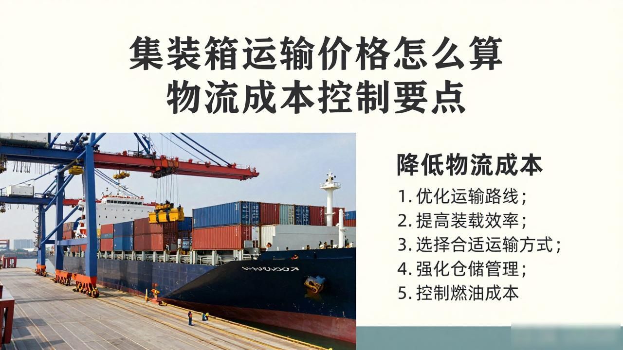 集装箱运输_集装箱运输适用_集装箱运输方案示例