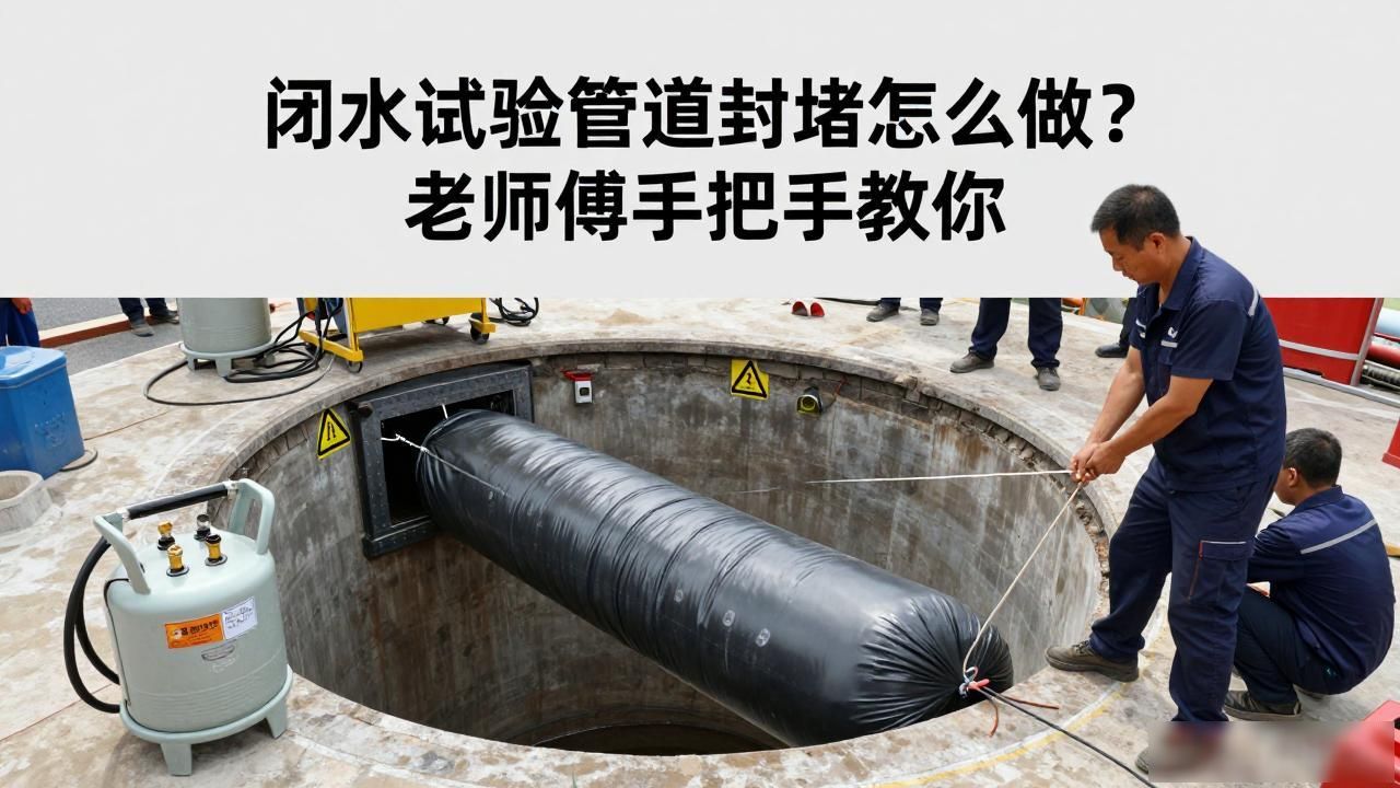 管道闭水试验规范标准_闭水试验管道封堵_管道闭水试验演示