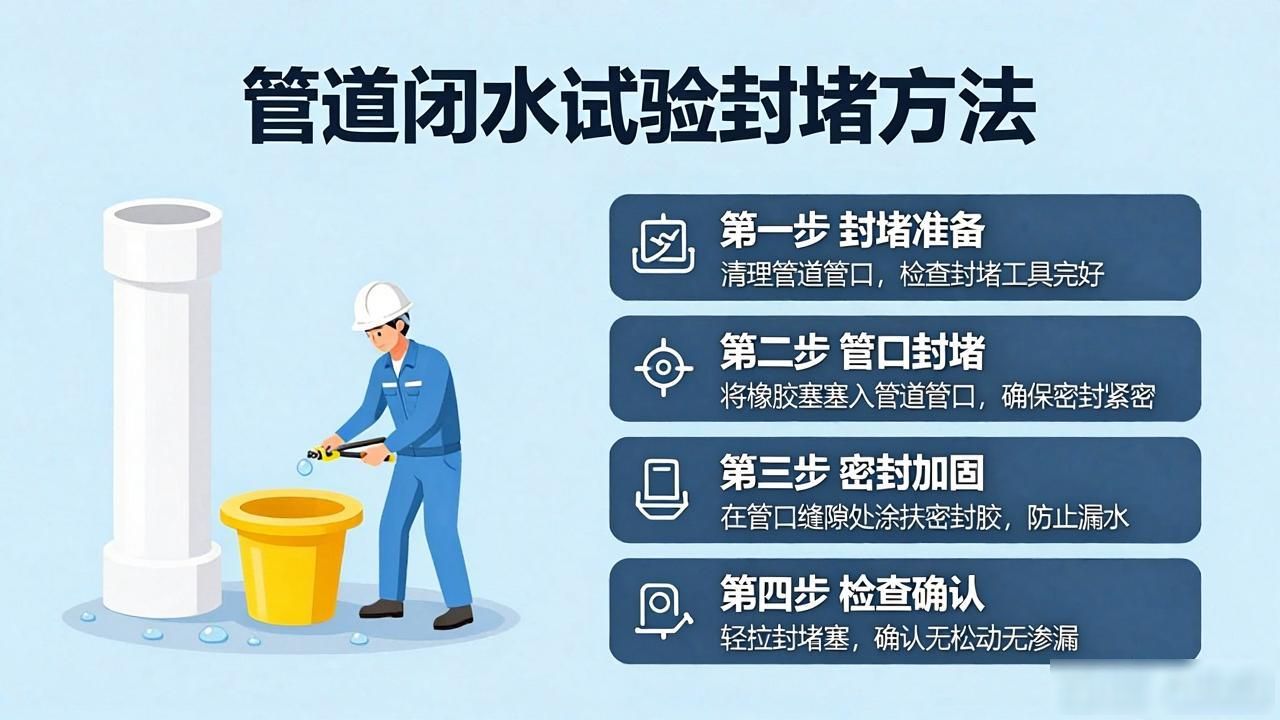 管道闭水试验规范要求_闭水试验管口怎么堵住_闭水试验管道封堵
