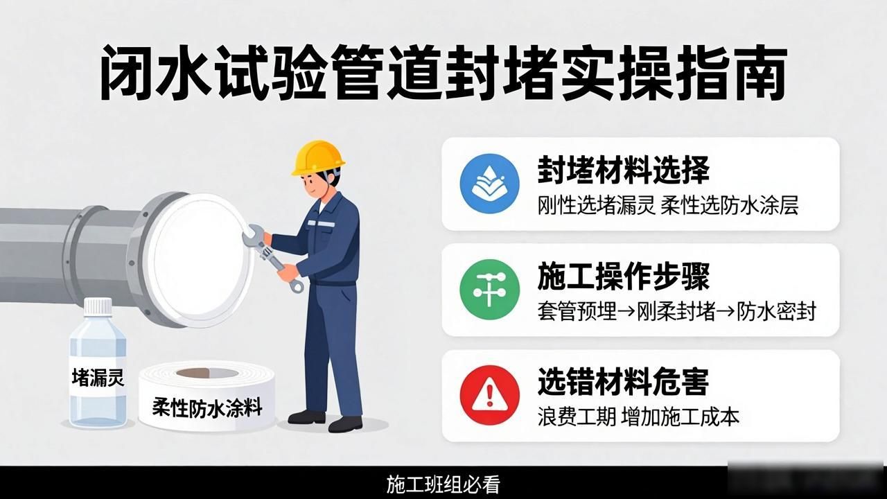 闭水试验管道封堵_管道做闭水试验怎样封堵_管道闭水试验规范要求