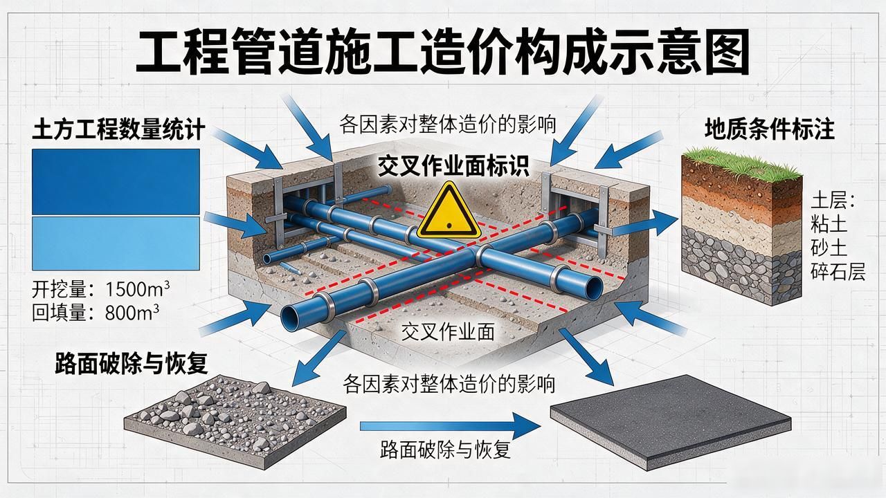 管道施工工程量表_管道施工工程量申请表_工程管道施工