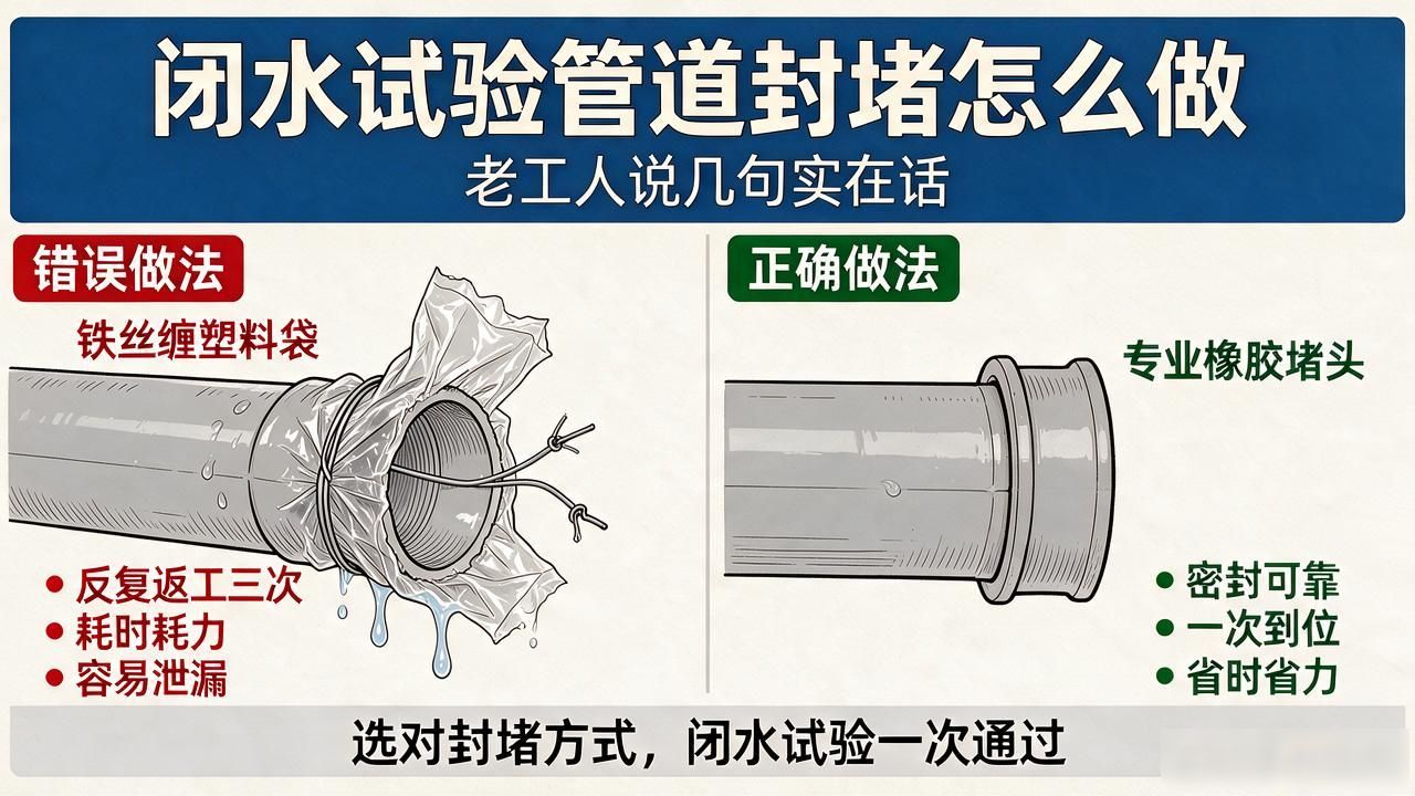 管道闭水试验过程视频_管道做闭水试验怎样封堵_闭水试验管道封堵